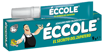 ÉCCOLE® pega zapatillas, cuero, telas y ciertos plásticos